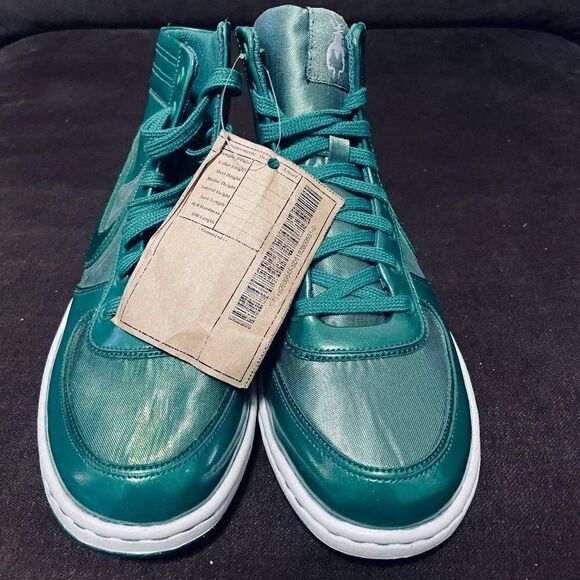 RARE NIKE PROMO SAMPLE Womens Sneaker Boot Scandal LE Pine Green Size 7 US 38 EU - Picture 2 of 7